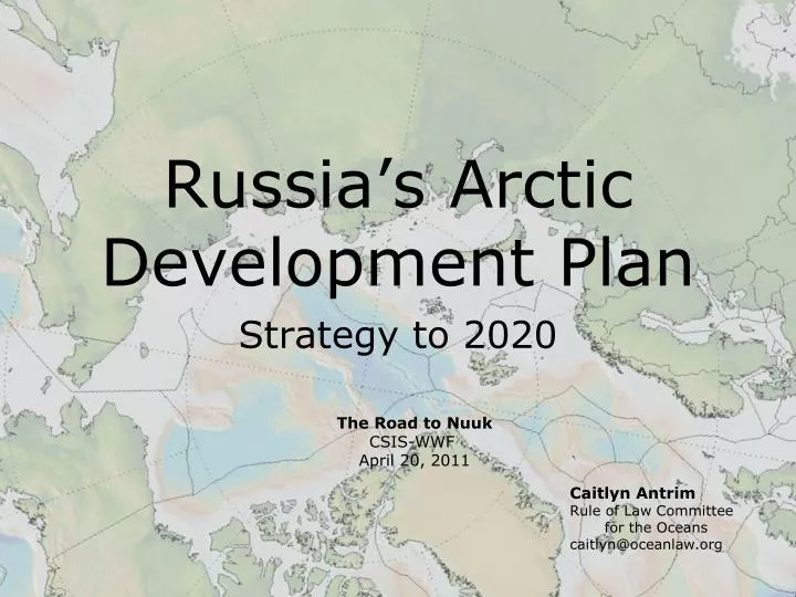 russia s arctic development plan
