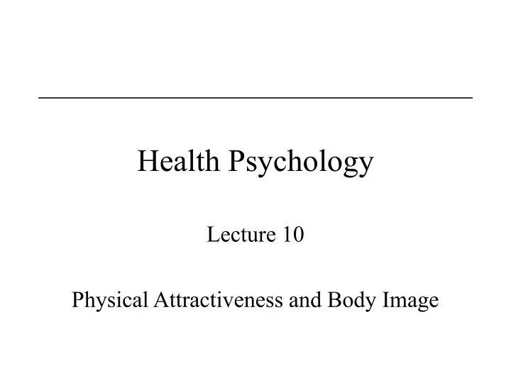 health psychology