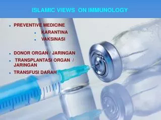islamic views on immunology