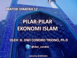 PILAR-PILAR EKONOMI ISLAM