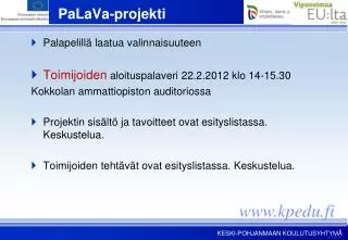 palava projekti