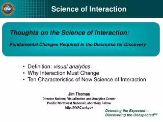 Science of Interaction