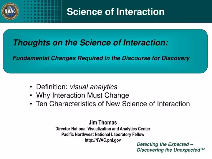 science of interaction
