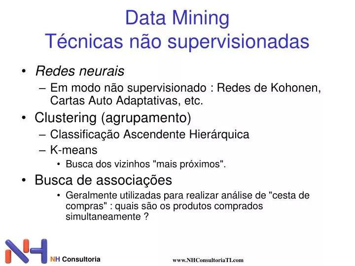 data mining t cnicas n o supervisionadas