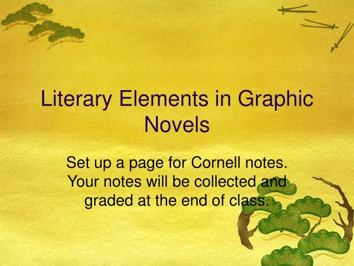 literary elements in graphic novels