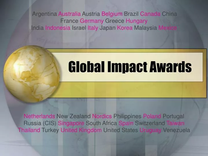 global impact awards