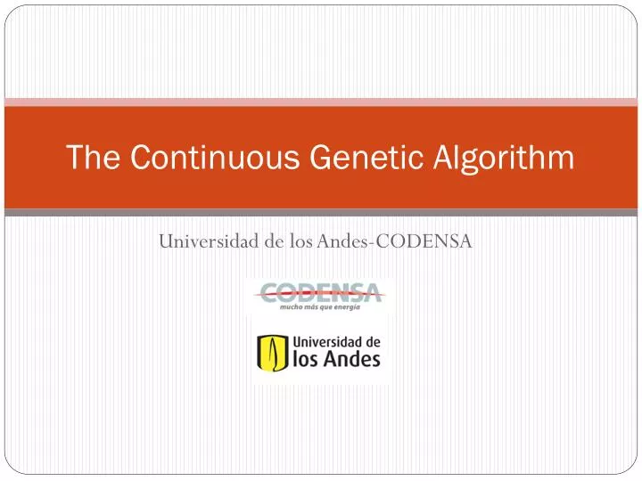 the continuous genetic algorithm