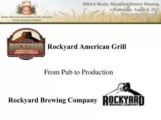 Rockyard American Grill