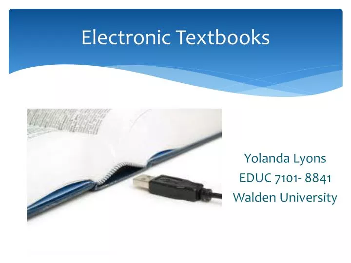 electronic textbooks