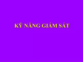 k n ng gi m s t