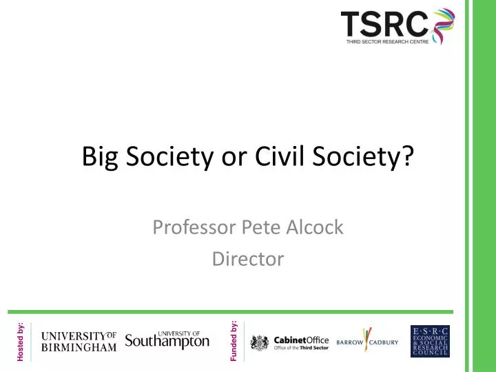 big society or civil society