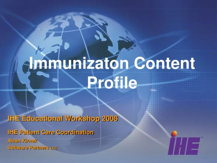 immunizaton content profile