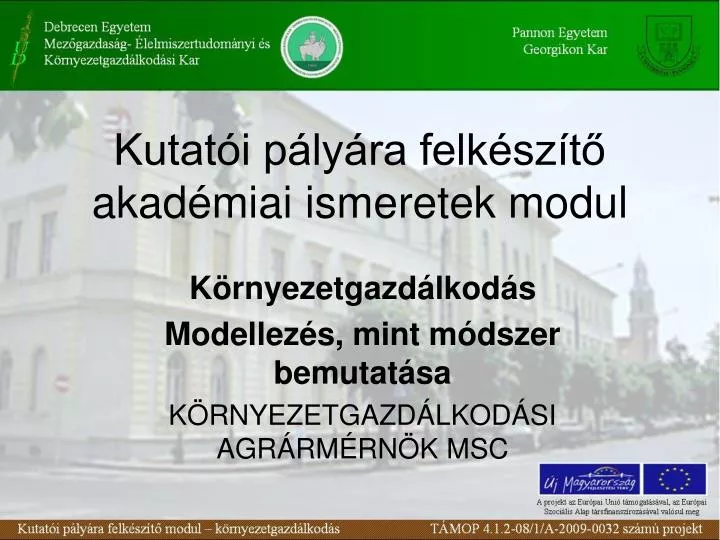 kutat i p ly ra felk sz t akad miai ismeretek modul