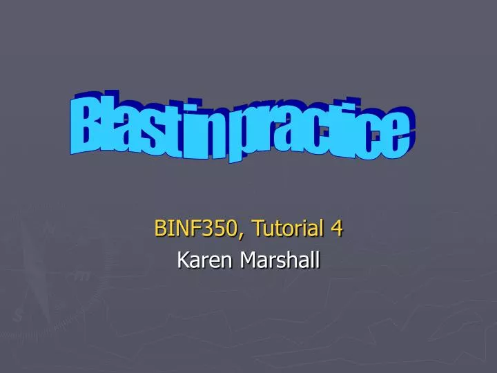 binf350 tutorial 4 karen marshall