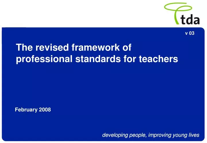 the revised framework of professional standards for teachers