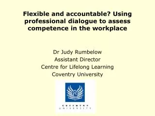 Flexible and accountable? Using professional dialogue to assess competence in the workplace