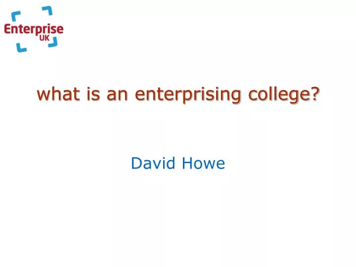 what is an enterprising college