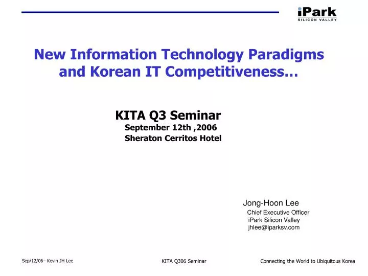 new information technology paradigms and korean it competitiveness