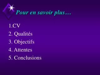 pour en savoir plus