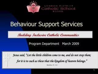 Behaviour Support Services