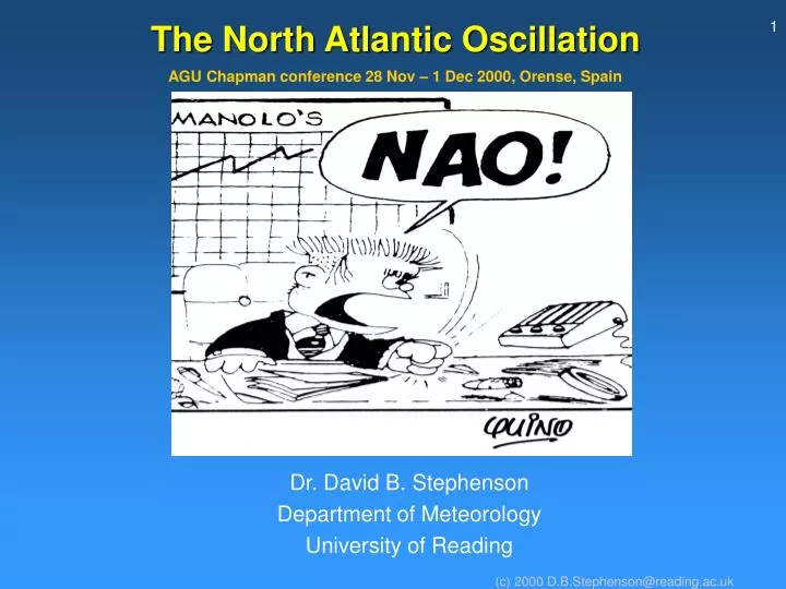 the north atlantic oscillation