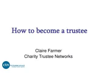 How to become a trustee