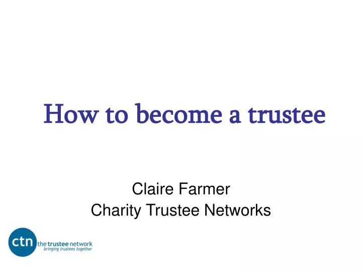 how to become a trustee