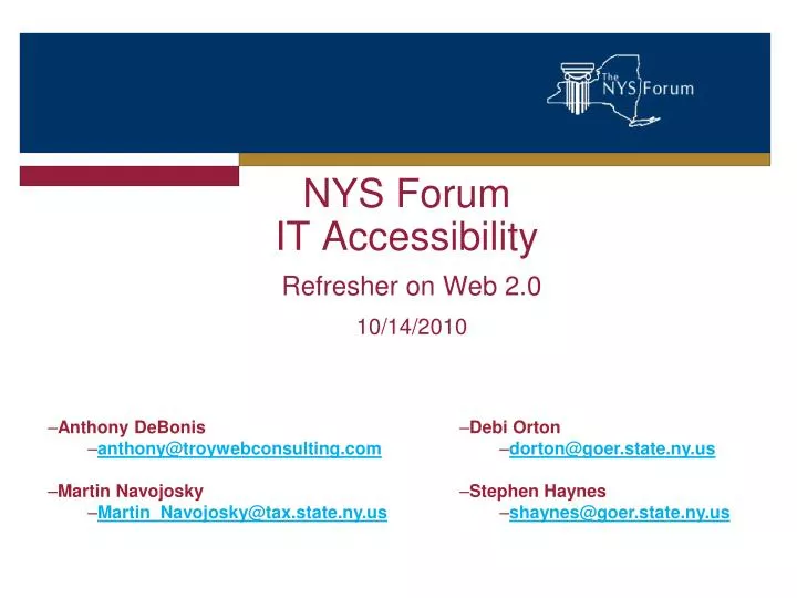 nys forum it accessibility