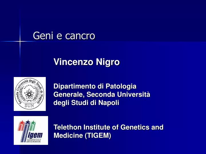 geni e cancro