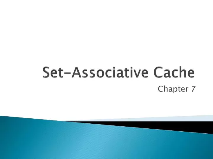 set associative cache