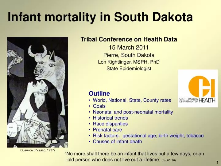 infant mortality in south dakota