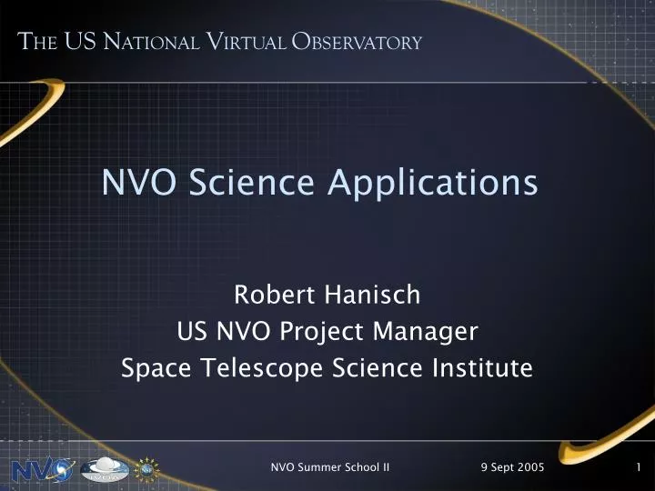 robert hanisch us nvo project manager space telescope science institute