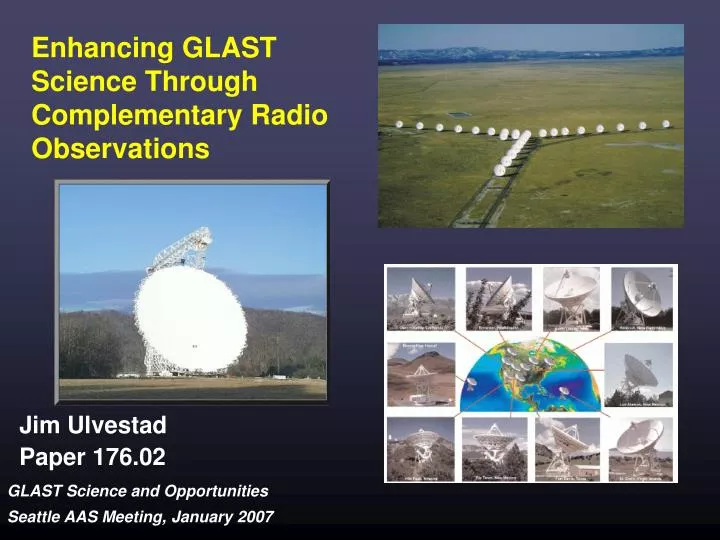 enhancing glast science through complementary radio observations
