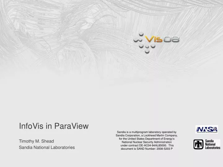 infovis in paraview