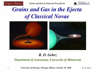 Grains and Gas in the Ejecta of Classical Novae