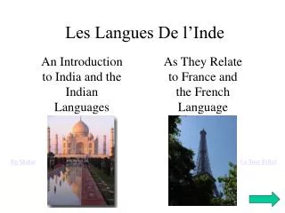Les Langues De l’Inde