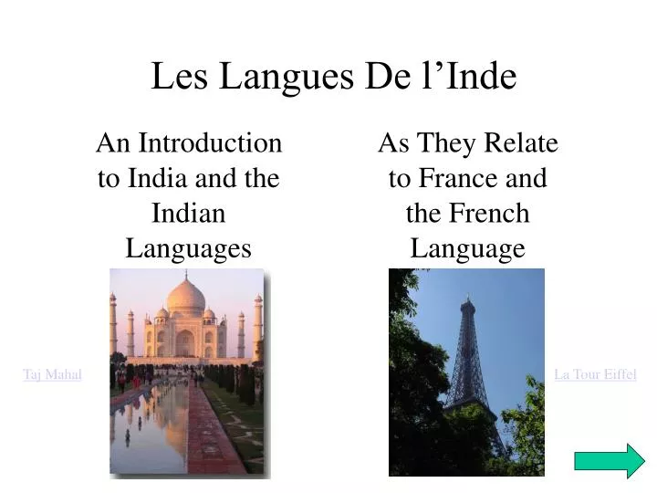 les langues de l inde