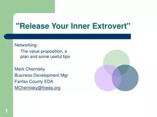 &quot;Release Your Inner Extrovert&quot;
