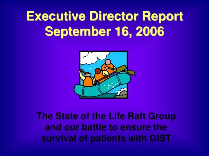 executive director report september 16 2006