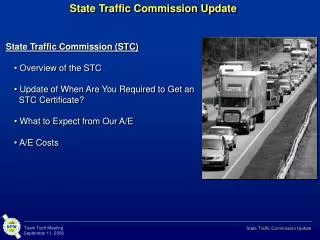 State Traffic Commission Update