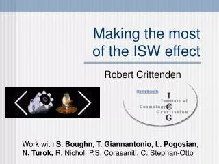 Making the most of the ISW effect