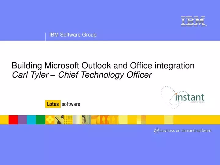 building microsoft outlook and office integration carl tyler chief technology officer