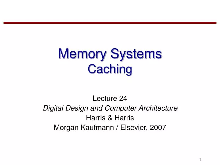 memory systems caching