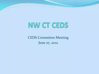 NW CT CEDS