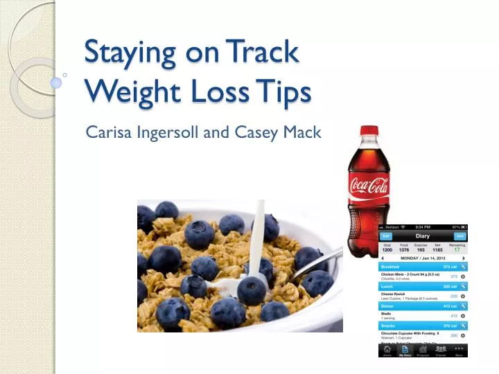 staying on track weight loss tips