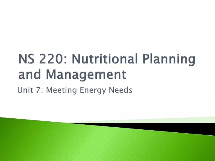 ns 220 nutritional planning and management