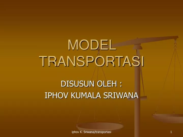 model transportasi