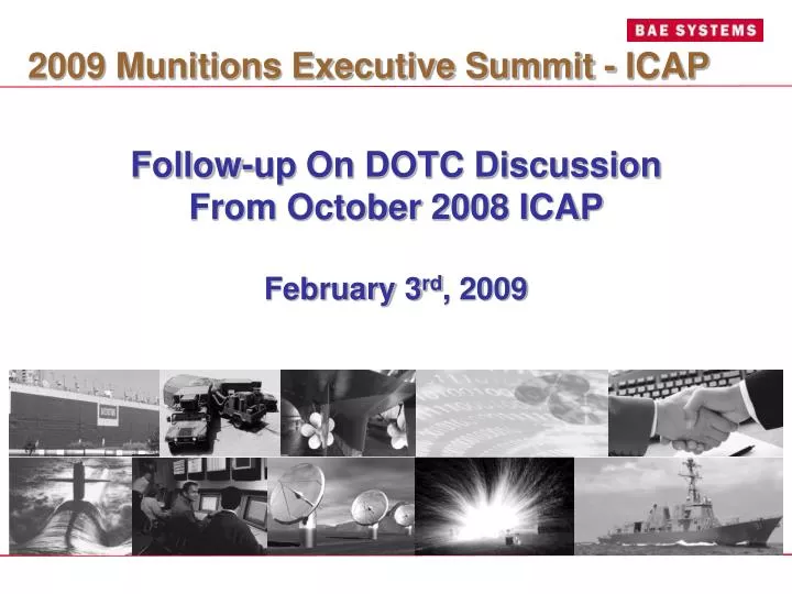 follow up on dotc discussion from october 2008 icap february 3 rd 2009