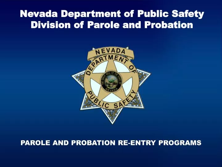 nevada department of public safety division of parole and probation