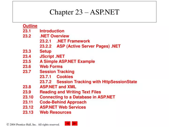 chapter 23 asp net